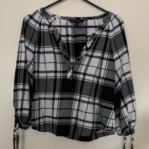 White House Black Market Peasant Top